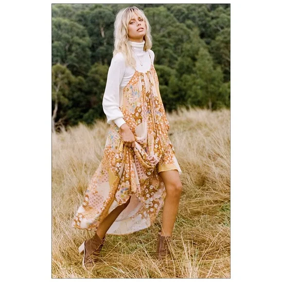 ✨SALE✨NWT Spell & The Gypsy Freda Strappy Maxi Dress Size Large - Picture 3 of 16